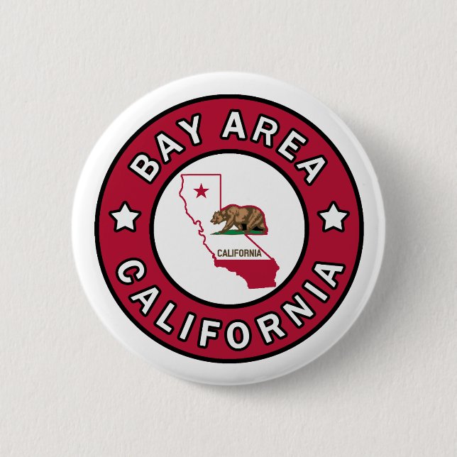 Bay Area California button (Front)