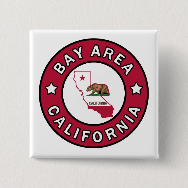 Bay Area California Pinback Button (Front)