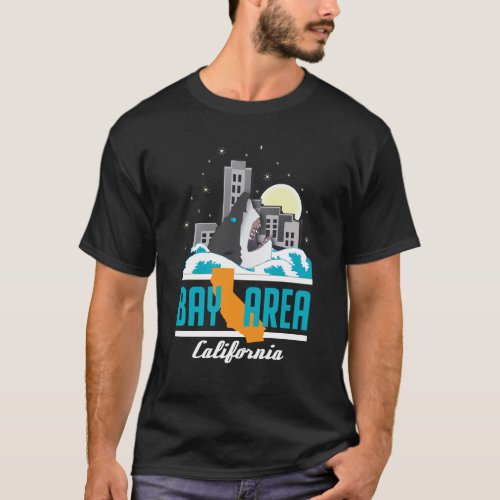 Bay Area California Shark City Shirt Design