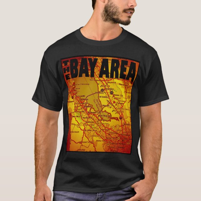 Bay Area Map T-Shirt (Front)