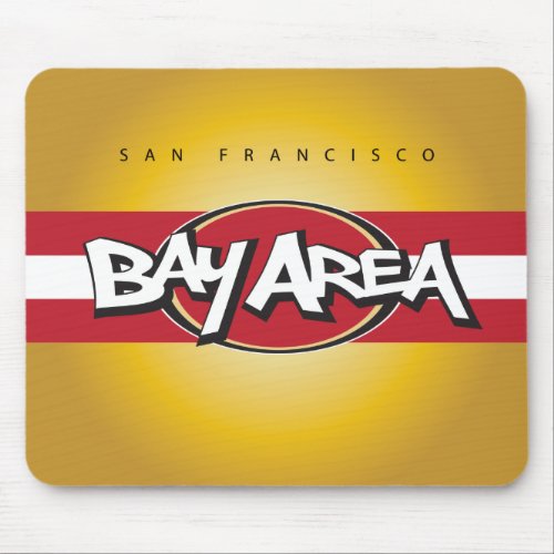 Bay Area Red  Gold Mouse Pad