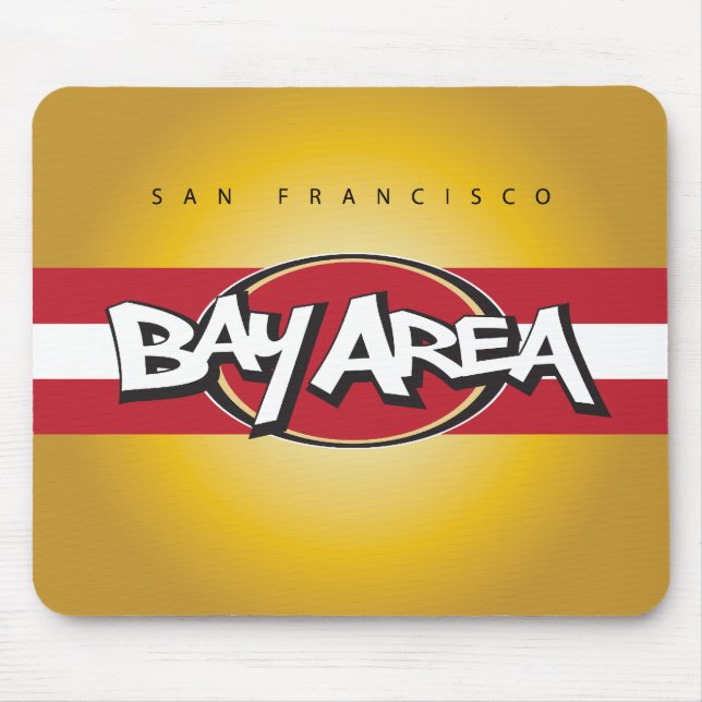 Bay Area Red & Gold Mouse Pad (Front)