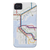 Bay Area Transit Map - San Francisco-Oakland Case-Mate iPhone Case (Back)