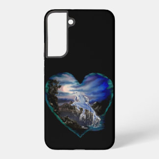 Bay at Night , Dolphin Love Samsung Galaxy S22+ Case