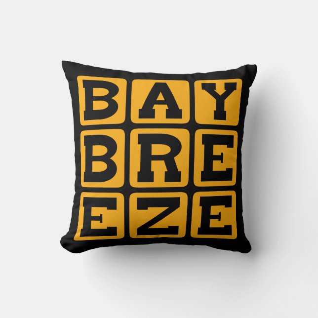 Bay Breeze, Mixed Cocktail Throw Pillow (Front)