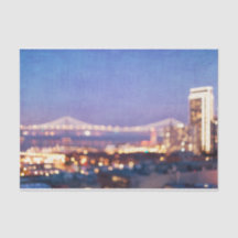 Bay Bridge Glow - San Francisco Tissue Paper
