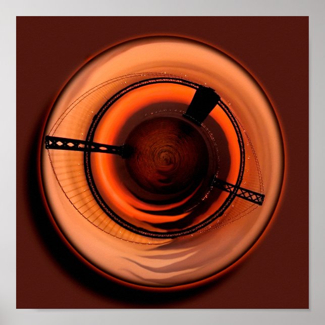 Bay Bridge latte with a double shot of sunrise Poster (Front)