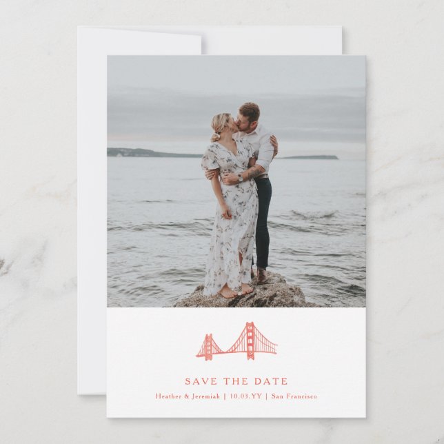 Bay Bridge Photo Save the Date (Front)