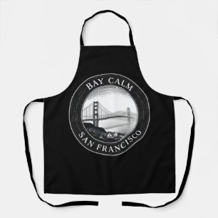 Bay Calm – Minimalist San Francisco Skyline  Apron