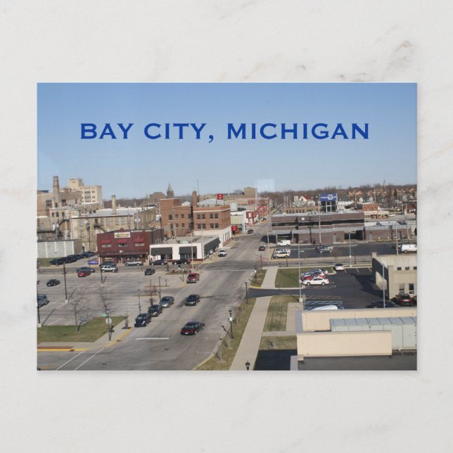BAY CITY, MICHIGAN POST CARD (Front)
