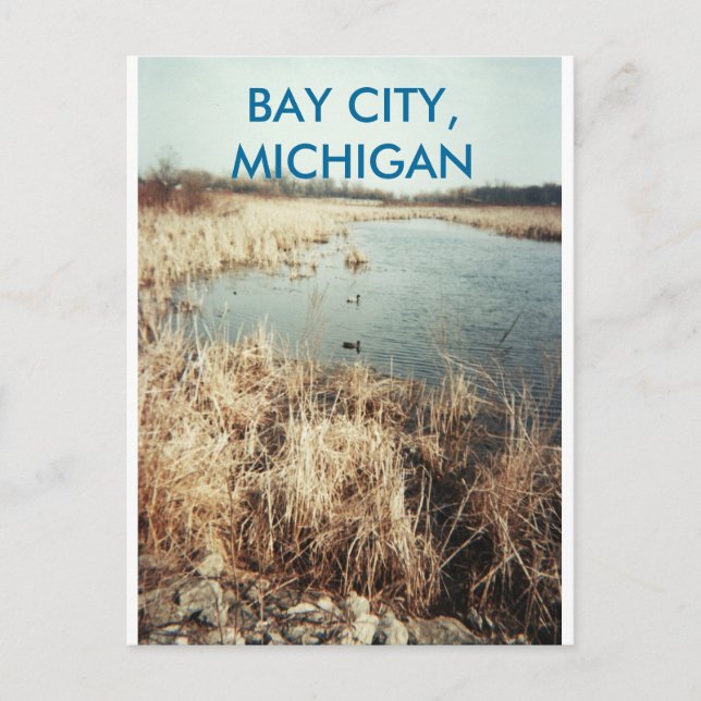 BAY CITY, MICHIGAN POSTCARD (Front)