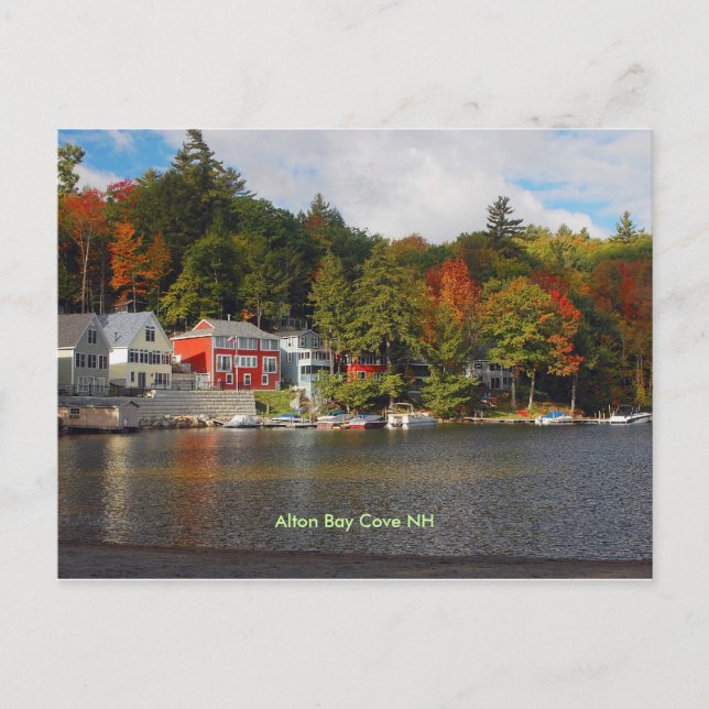 bay cove, Alton Bay Cove NH Postcard (Front)