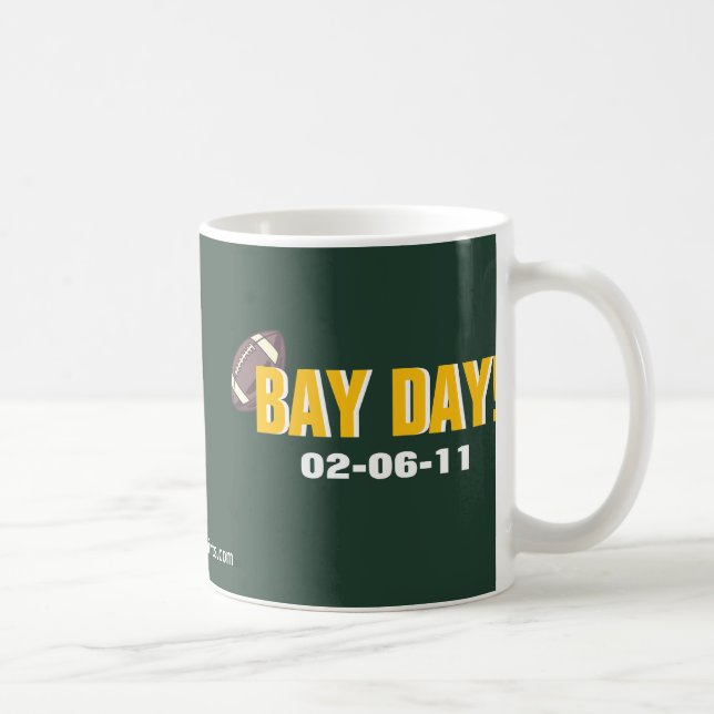 BAY DAY! - Green Bay Football Coffee Mug (Right)