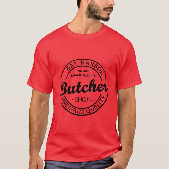 Bay Harbor Butcher Shop black T-Shirt (Front)