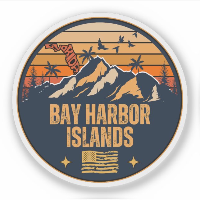 Bay Harbor Islands, Florida  Sticker (Front)
