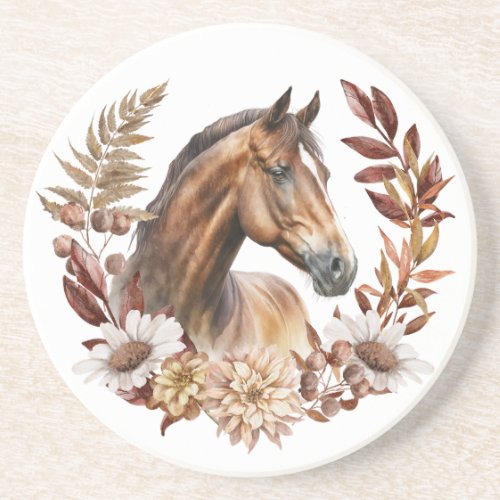 Bay Horse Autumn Wreath Coaster