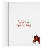 Bay Horse with Star Cards (Inside (Right))