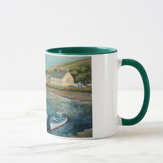 Bay Hotel, Cushendun - oil painting by Joanne Case Mug (Right)