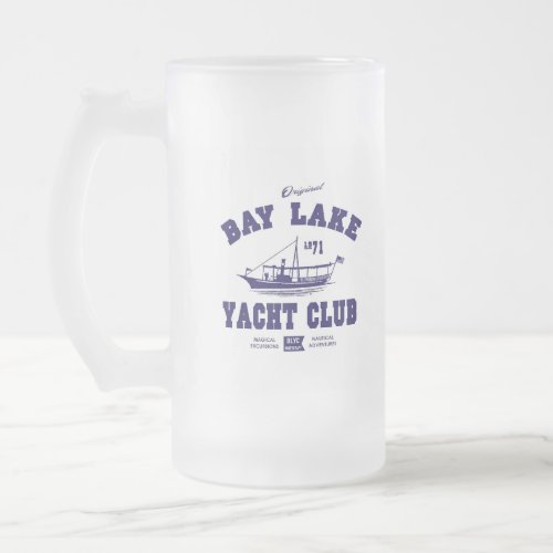 Bay Lake Yacht Club frosted mug  Fully customizab Frosted Glass Beer Mug
