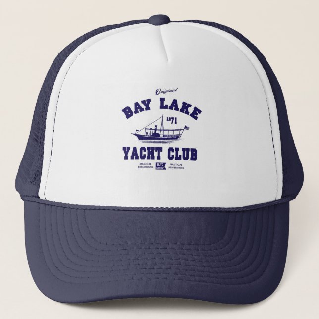 Bay Lake Yacht Club hat.  Fully customizable Trucker Hat (Front)