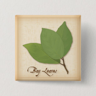 Bay Leaves Pinback Button