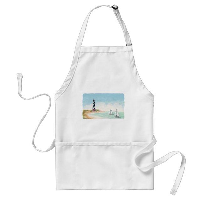 Bay Lighthouse Adult Apron (Front)