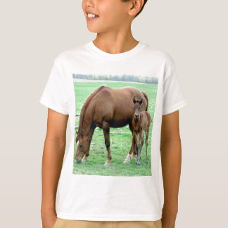 Bay Mare and Her Colt T-Shirt
