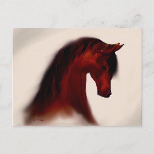 Bay Mare  Blank Postcard