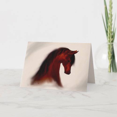 Bay Mare  Greeting Card blank