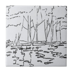 Bay of Concarneau Brittany, France Ceramic Tile