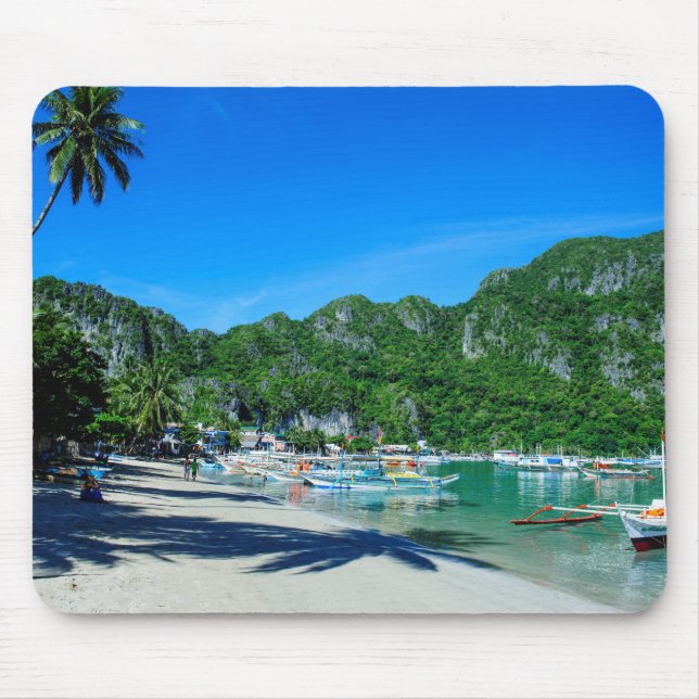 Bay Of El Nido Beach Mouse Pad (Front)