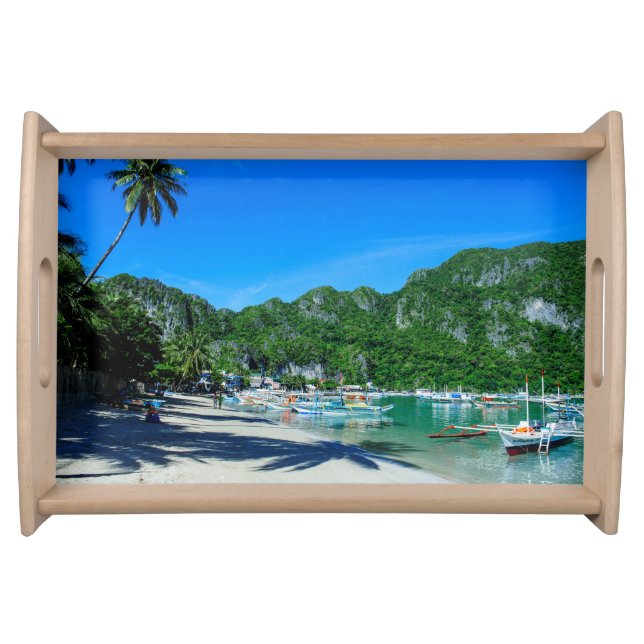Bay Of El Nido Beach Serving Tray (Front)