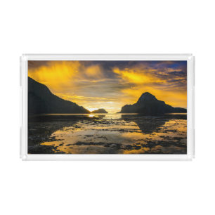 Bay Of El Nido Sunset Acrylic Tray