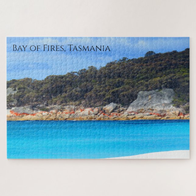 bay of fires blue waters jigsaw puzzle (Horizontal)