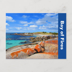 Bay of Fires, Tasmania, Australia Postcard