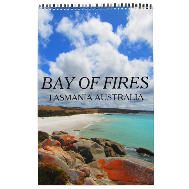 bay of fires tasmania calendar (Cover)