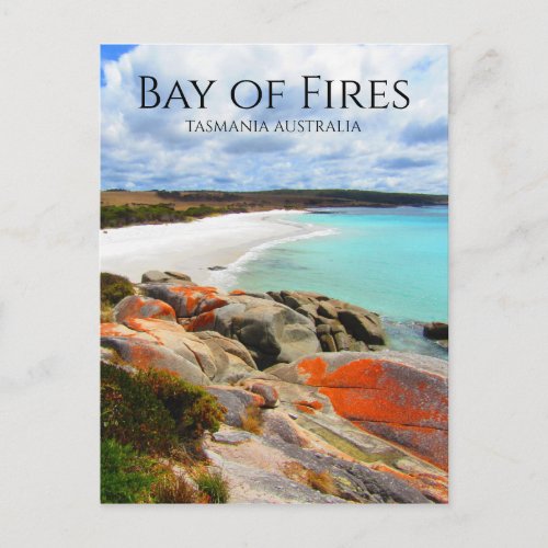 bay of fires tasmania postcard