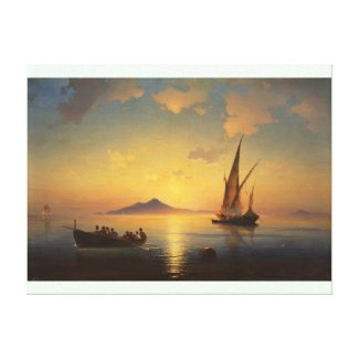 Bay of Naples Ivan Aivazovsky seascape waterscape Canvas Print