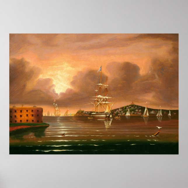 Bay of New York - Thomas Chambers Fine Art Poster (Front)