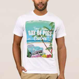 Bay of Pigs, Cuba beach vacation poster T-Shirt