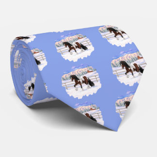 Bay Pinto Brown Skewbald Gypsy Vanner Tinker Horse Neck Tie