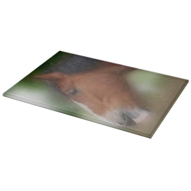 Bay Shire Draft Horse Face Animal Cutting Board (Corner)