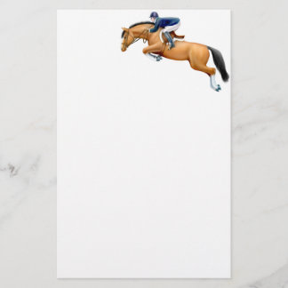 Bay Show Jumper Horse Stationery