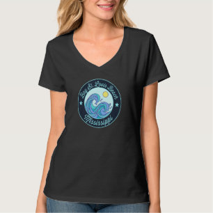 Bay St Louis Beach Ms Mississippi Souvenir Nautica T-Shirt