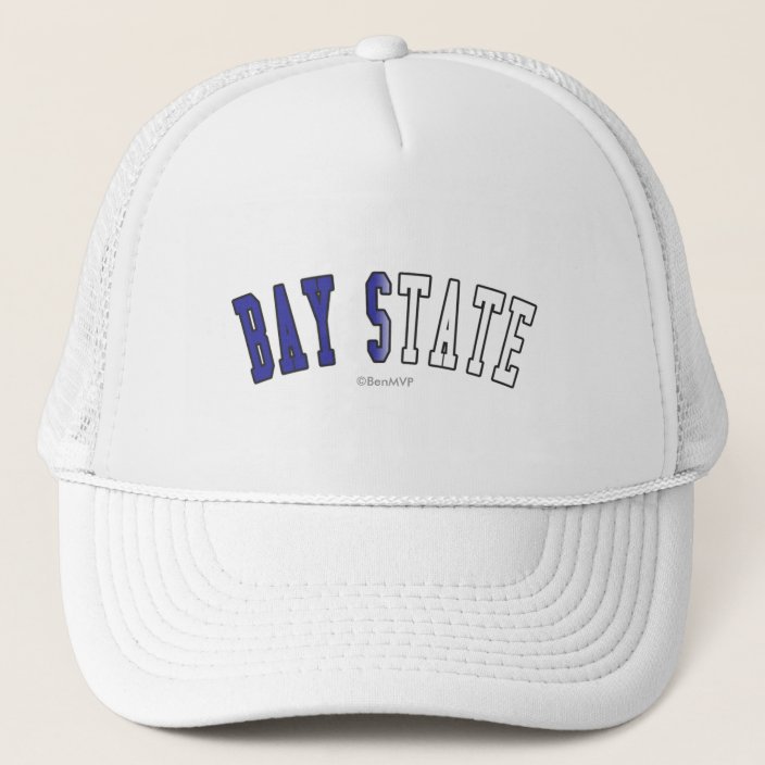 Bay State in State Flag Colors Trucker Hat
