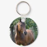 Bay Thoroughbred Horse Keychain