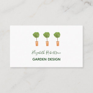 Bay Tree Trio Garden Design Landscaping Business Card