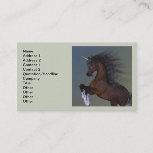 Bay Unicorn Levade Business Card