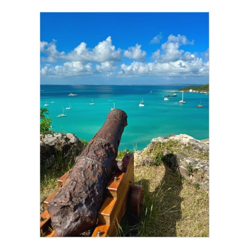 Bay View from Fort Louis in Marigot St Martin Photo Print