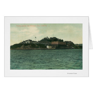 Bay View of Alcatraz Islans and Prison Cards